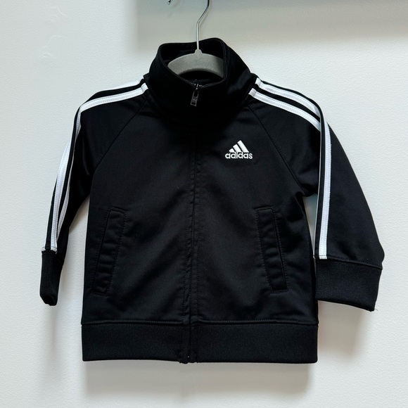 Adidas Black and White Infant 2-piece track suit‎ size 12 months - Picture 3 of 8